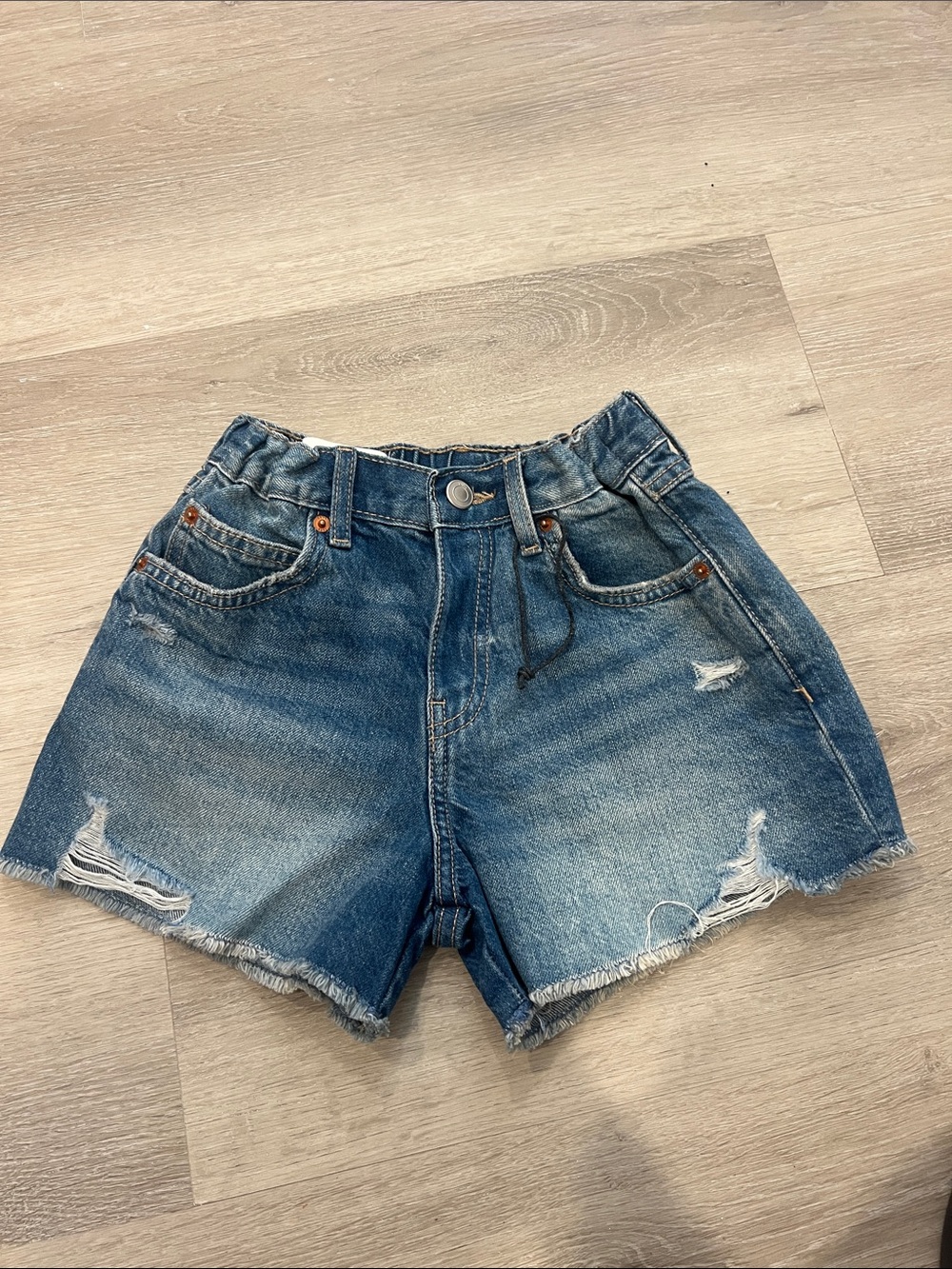 Kids Distressed Denim Shorts - Zara
